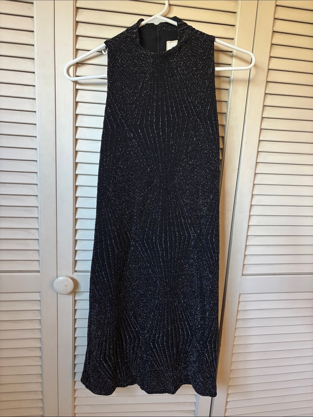 ECI New York Black Sparkle Midi Dress